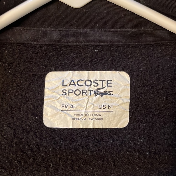 Lacoste sport  zip up hoodie size 4 medium - Picture 5 of 7
